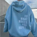 Oversized Fit Casual Hoodie-tops > hoodies > oversized hoodie-Laventaire-Light Blue-S-Laventaire