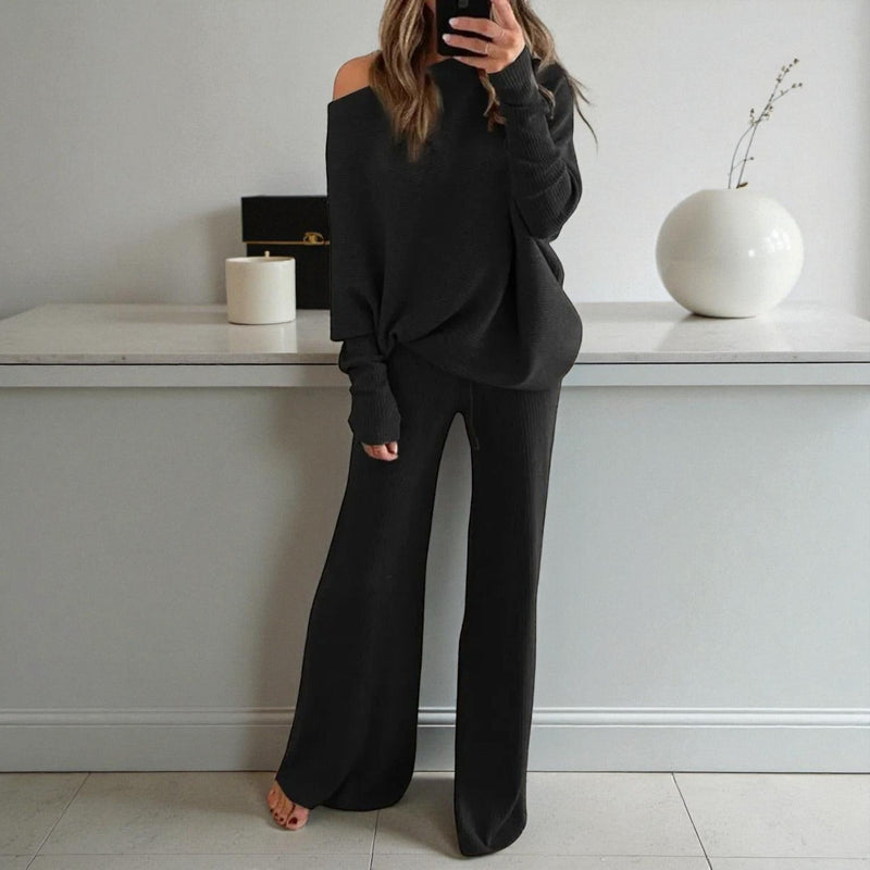 Oversized Fit Lounge Set-loungewear > lounge set-Laventaire-Laventaire