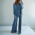 Oversized Fit Lounge Set-loungewear > lounge set-Laventaire-Light Blue-S-Laventaire