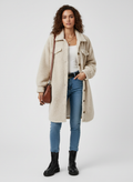 Oversized Fit Teddy Coat-coats > teddy coat-Laventaire-Laventaire