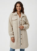 Oversized Fit Teddy Coat-coats > teddy coat-Laventaire-Beige-S-Laventaire