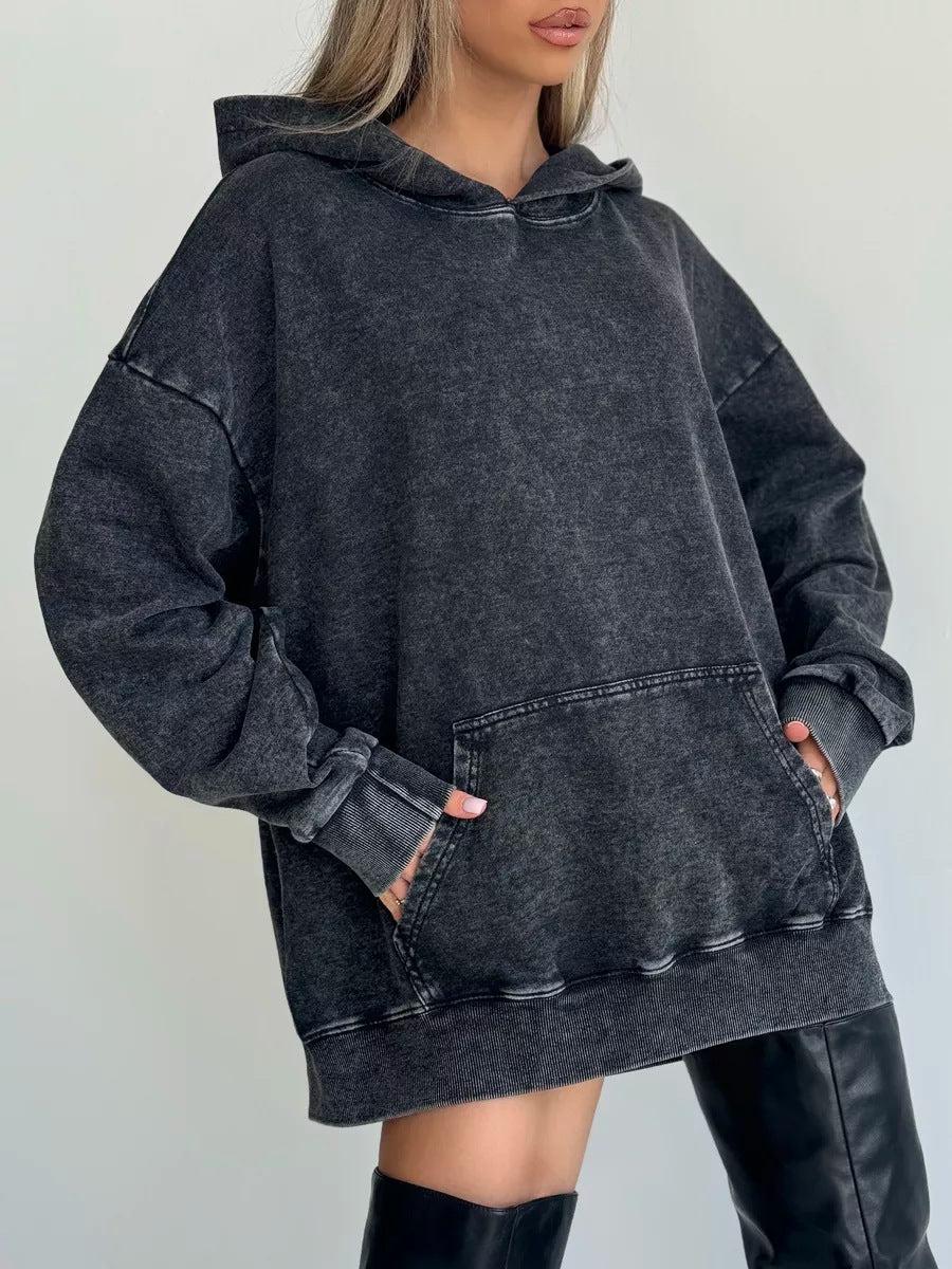 Oversized Gray Streetwear Hoodie-hoodies > oversized hoodie-Laventaire-Laventaire