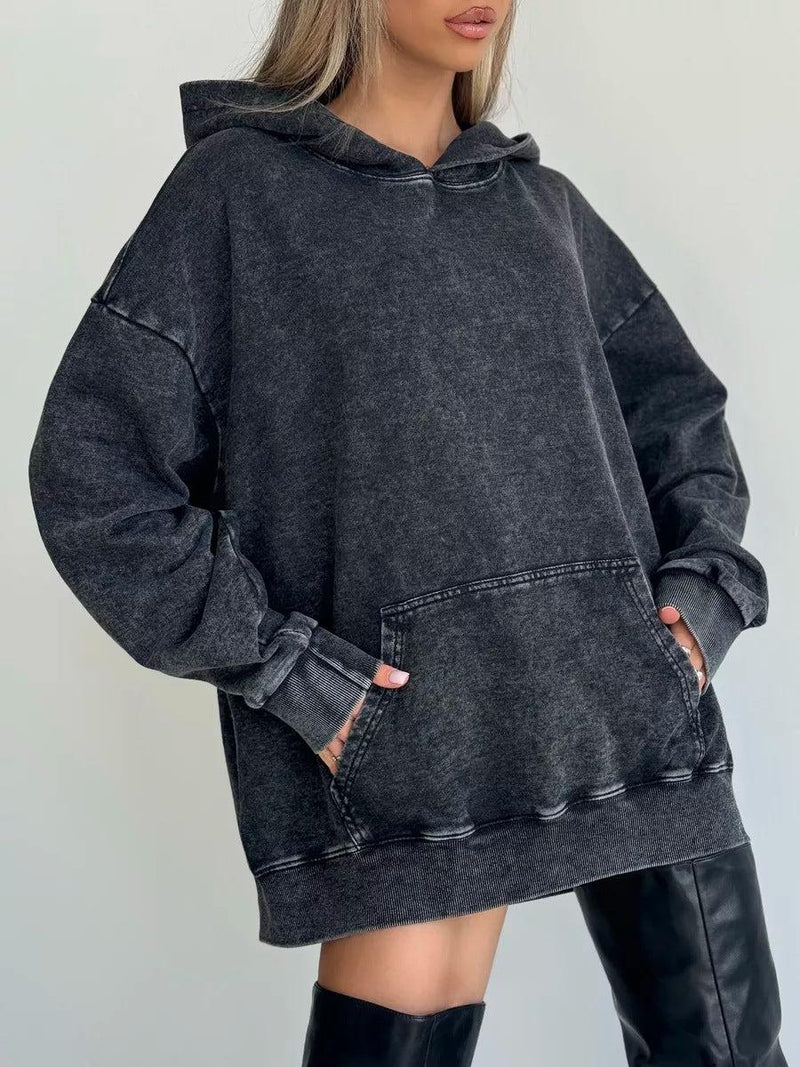 Oversized Gray Streetwear Hoodie-hoodies > oversized hoodie-Laventaire-Laventaire