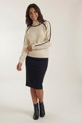 Oversized High Neck Sweater-sweaters > oversized sweaters-Laventaire-Laventaire