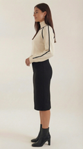 Oversized High Neck Sweater-sweaters > oversized sweaters-Laventaire-Laventaire