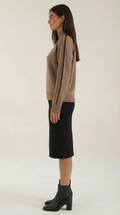 Oversized High Neck Sweater-sweaters > oversized sweaters-Laventaire-Laventaire