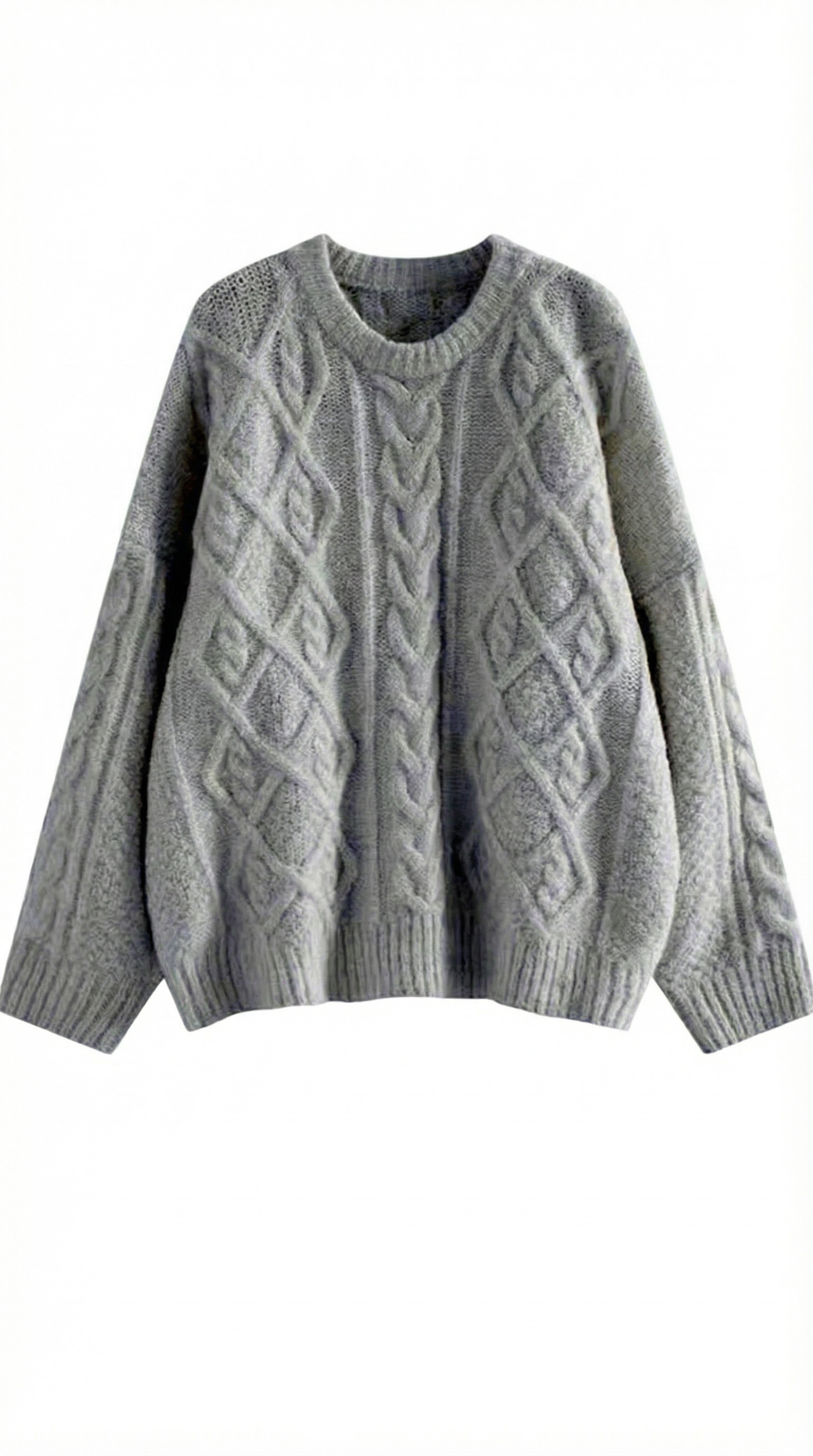 Oversized Knit Sweater-sweaters > oversized sweater-Laventaire-Laventaire