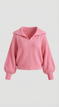 Oversized Knit Sweater-sweaters > oversized sweater-Laventaire-Laventaire