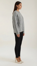 Oversized Knit Sweater-sweaters > oversized sweater-Laventaire-Laventaire