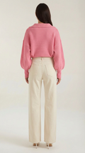 Oversized Knit Sweater-sweaters > oversized sweater-Laventaire-Laventaire