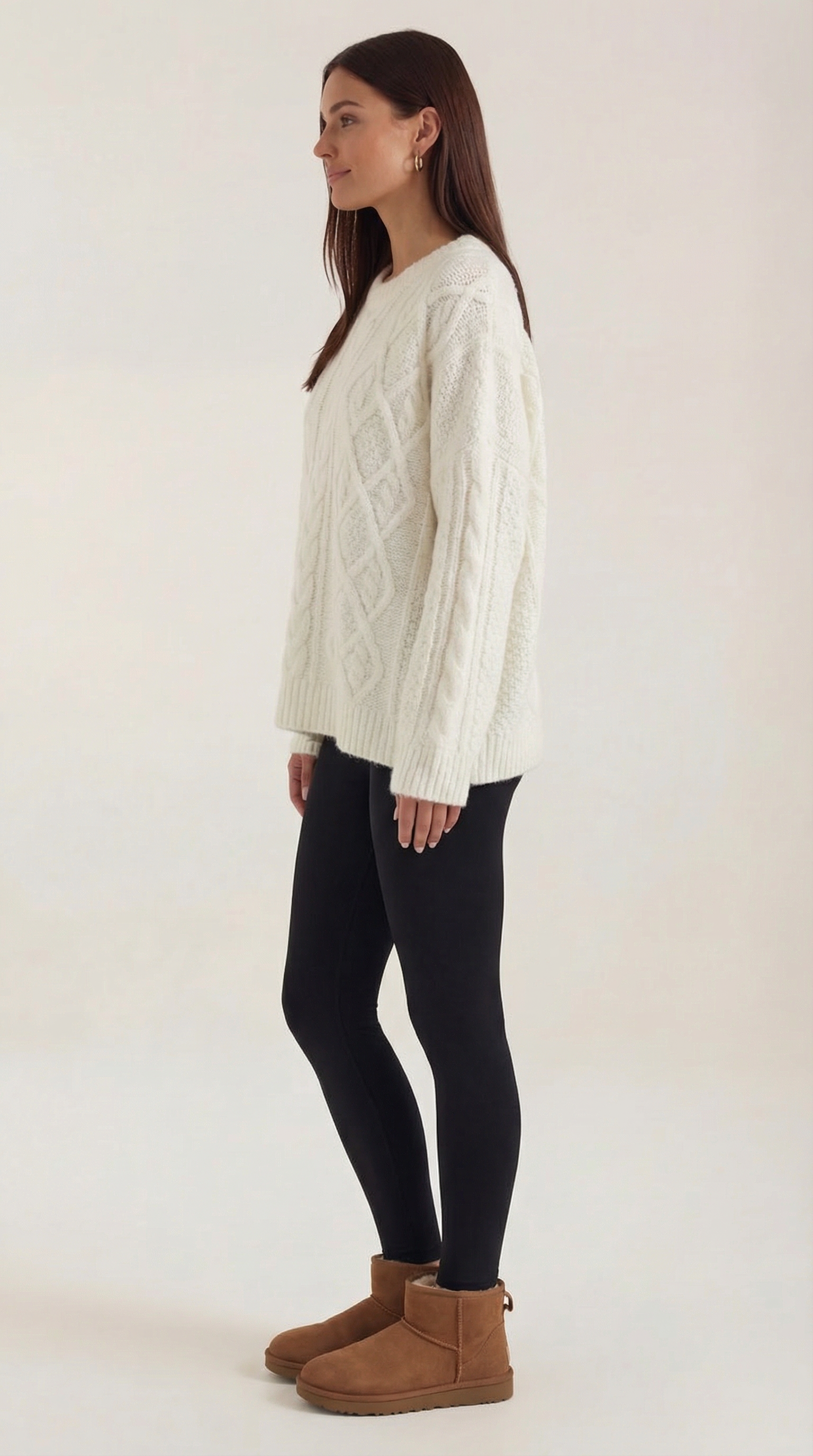 Oversized Knit Sweater-sweaters > oversized sweater-Laventaire-Laventaire