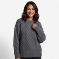 Oversized Knitted Sweater-sweaters > oversized knitted sweater-Laventaire-Laventaire