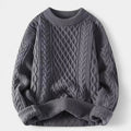 Oversized Knitted Sweater-sweaters > oversized knitted sweater-Laventaire-Laventaire