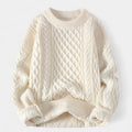 Oversized Knitted Sweater-sweaters > oversized knitted sweater-Laventaire-Laventaire