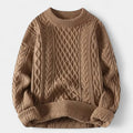 Oversized Knitted Sweater-sweaters > oversized knitted sweater-Laventaire-Laventaire