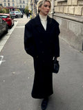 Oversized Long Coat-outerwear > coats > oversized coats-Laventaire-Black-S-Laventaire
