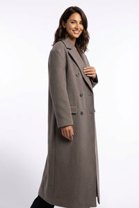Oversized Long Coat-outerwear > coats > oversized coats-Laventaire-Gray-S-Laventaire