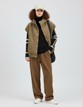 Oversized Padded Vest-outerwear > vests > puffer vests-Laventaire-Laventaire