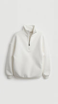 Oversized Quarter Zip Sweater-sweaters > quarter zip sweater-Laventaire-Laventaire