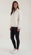Oversized Quarter Zip Sweater-sweaters > quarter zip sweater-Laventaire-Laventaire