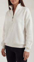 Oversized Quarter Zip Sweater-sweaters > quarter zip sweater-Laventaire-Laventaire