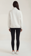 Oversized Quarter Zip Sweater-sweaters > quarter zip sweater-Laventaire-Laventaire