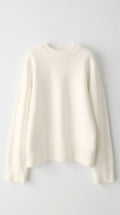 Oversized Relaxed Knit Sweater-sweaters > oversized sweater-Laventaire-Laventaire