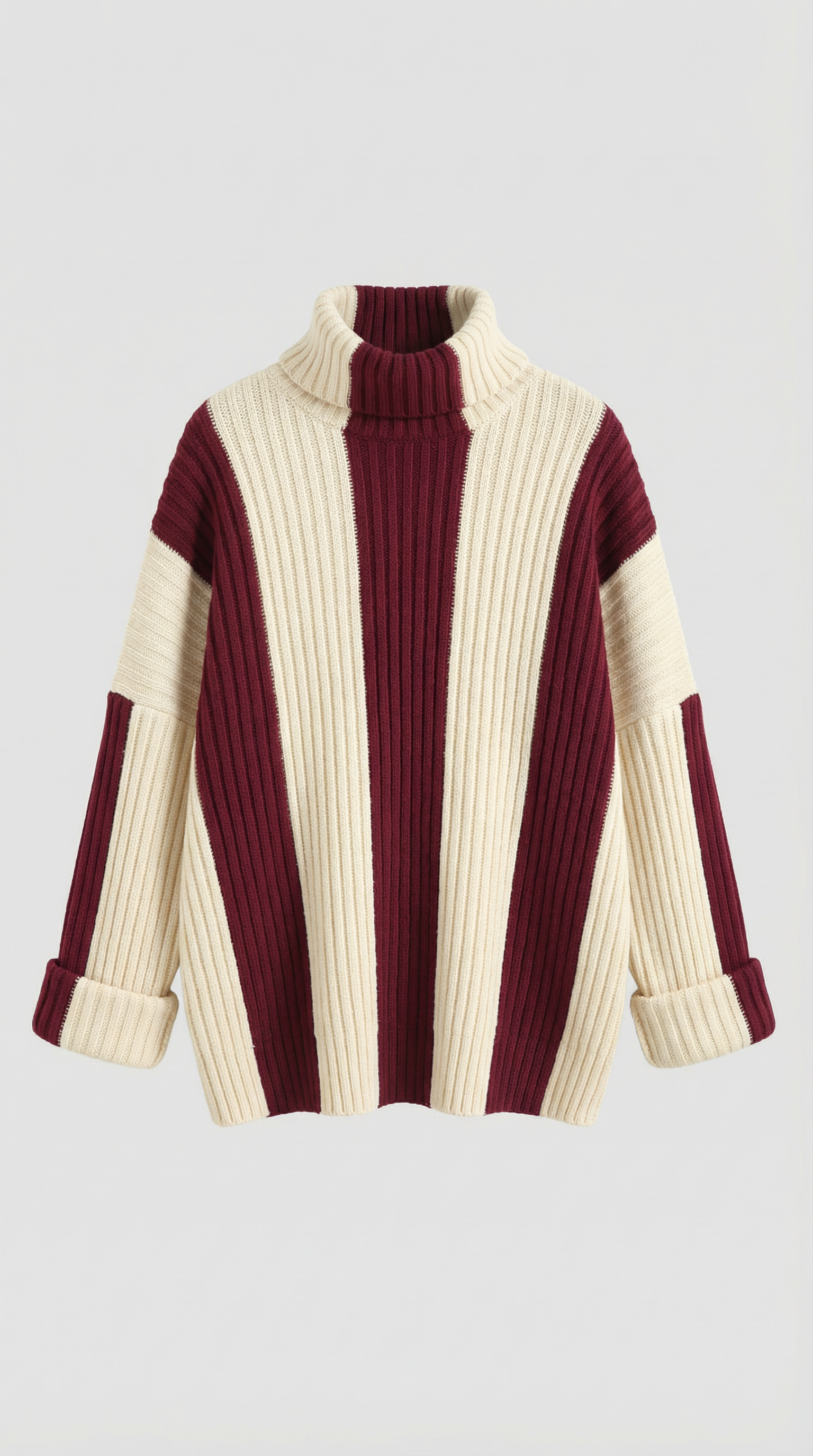 Oversized Roll Neck Sweater-sweaters > roll neck sweater-Laventaire-Laventaire