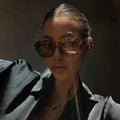 Oversized Square Sunglasses-accessories > sunglasses > oversized sunglasses-Laventaire-Laventaire