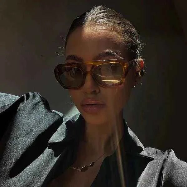 Oversized Square Sunglasses-accessories > sunglasses > oversized sunglasses-Laventaire-Laventaire