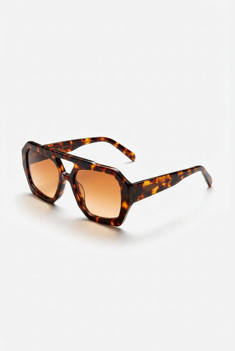 Oversized Square Sunglasses-accessories > sunglasses > oversized sunglasses-Laventaire-Orange-One size-Laventaire