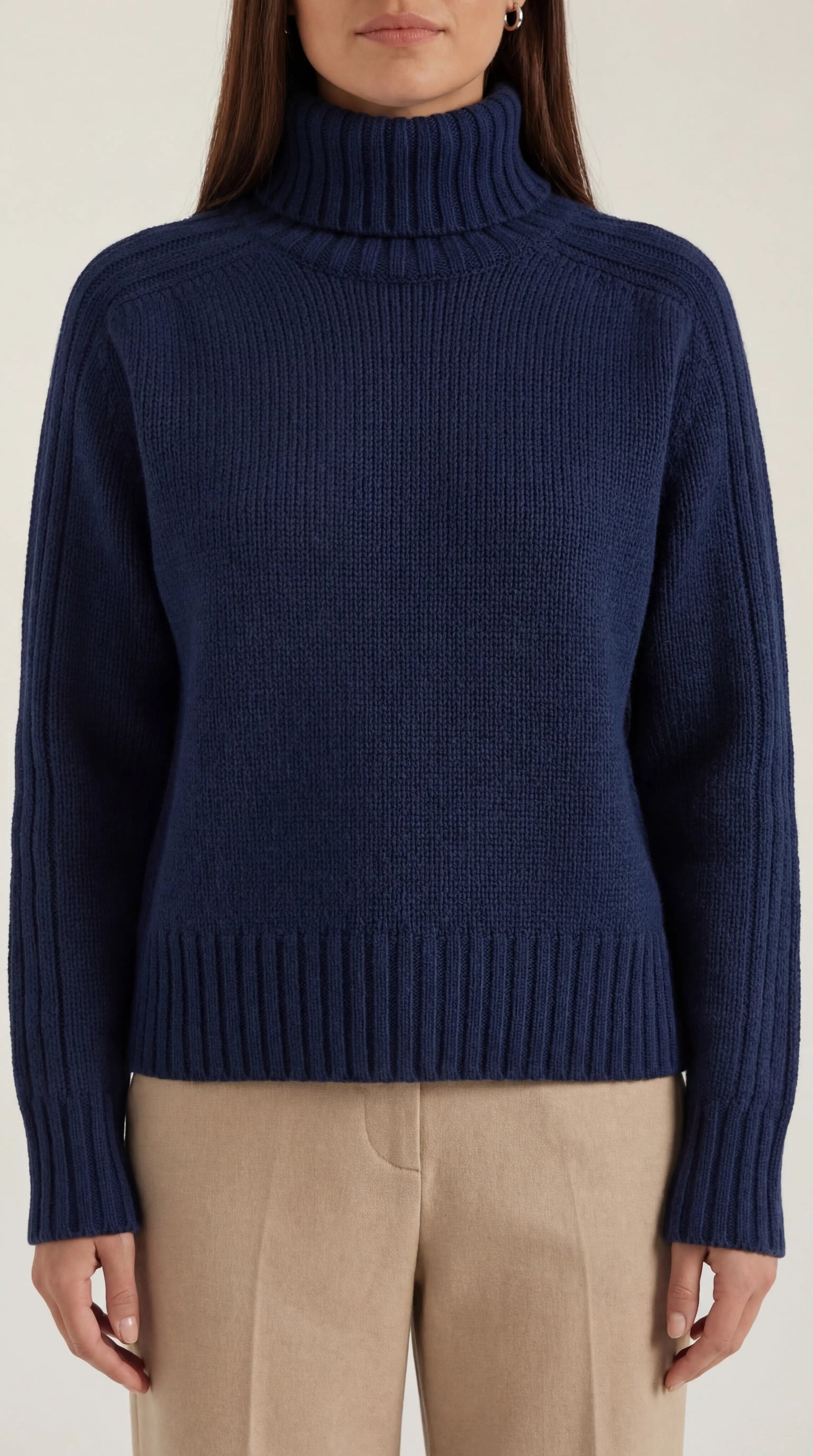 Oversized Turtleneck Sweater-sweaters > turtleneck sweater > oversized turtleneck sweater-Laventaire-Laventaire