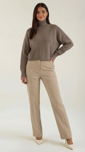 Oversized Turtleneck Sweater-sweaters > turtleneck sweater > oversized turtleneck sweater-Laventaire-Laventaire