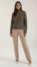 Oversized Turtleneck Sweater-sweaters > turtleneck sweater > oversized turtleneck sweater-Laventaire-Laventaire