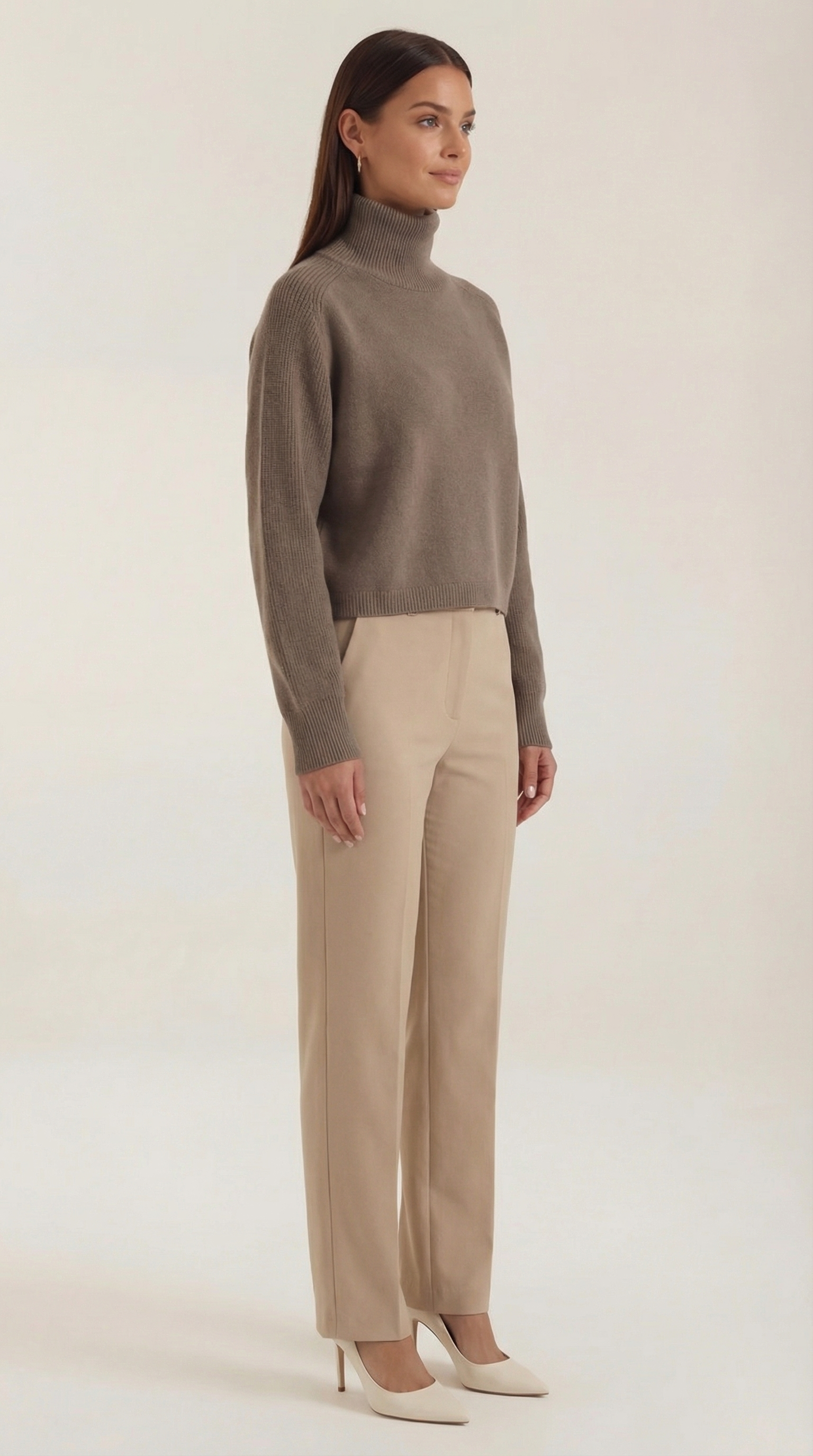 Oversized Turtleneck Sweater-sweaters > turtleneck sweater > oversized turtleneck sweater-Laventaire-Laventaire
