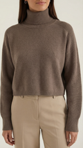 Oversized Turtleneck Sweater-sweaters > turtleneck sweater > oversized turtleneck sweater-Laventaire-Laventaire