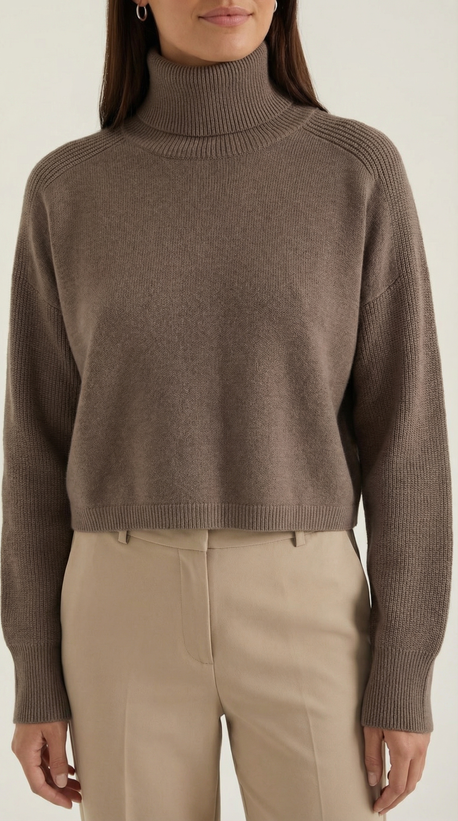 Oversized Turtleneck Sweater-sweaters > turtleneck sweater > oversized turtleneck sweater-Laventaire-Laventaire