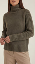 Oversized Turtleneck Sweater-sweaters > turtleneck sweater > oversized turtleneck sweater-Laventaire-Laventaire
