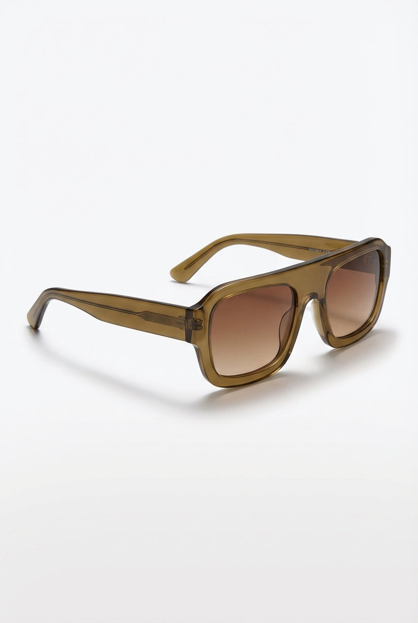 Oversized Wide Frame Sunglasses-accessories > sunglasses > oversized sunglasses-Laventaire-Brown-One size-Laventaire