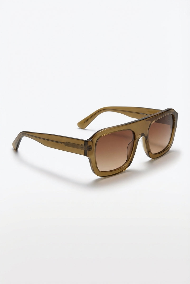 Oversized Wide Frame Sunglasses-accessories > sunglasses > oversized sunglasses-Laventaire-Brown-One size-Laventaire