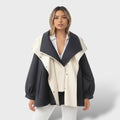 Oversized Windbreaker Jacket-jackets > windbreaker jacket-Laventaire-Black-XS-Laventaire