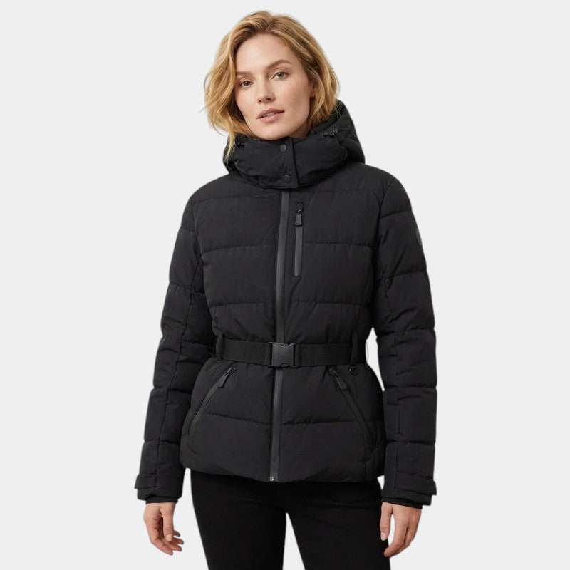 Padded Hooded Jacket-outerwear > jackets > padded jackets-Laventaire-Black-XS-Laventaire