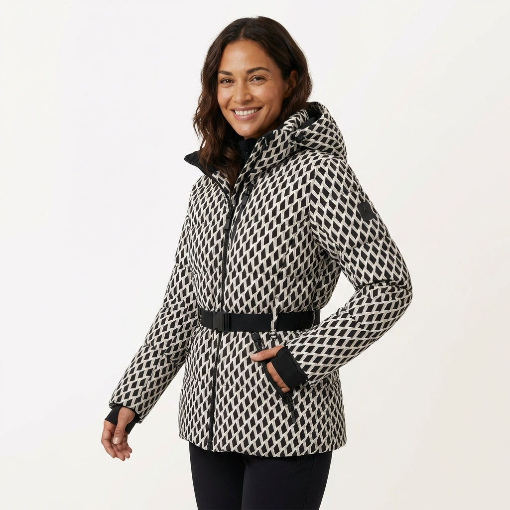 Padded Hooded Jacket-outerwear > jackets > padded jackets-Laventaire-Multicolor-XS-Laventaire