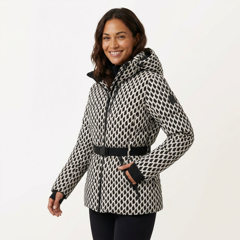Padded Hooded Jacket-outerwear > jackets > padded jackets-Laventaire-Multicolor-XS-Laventaire