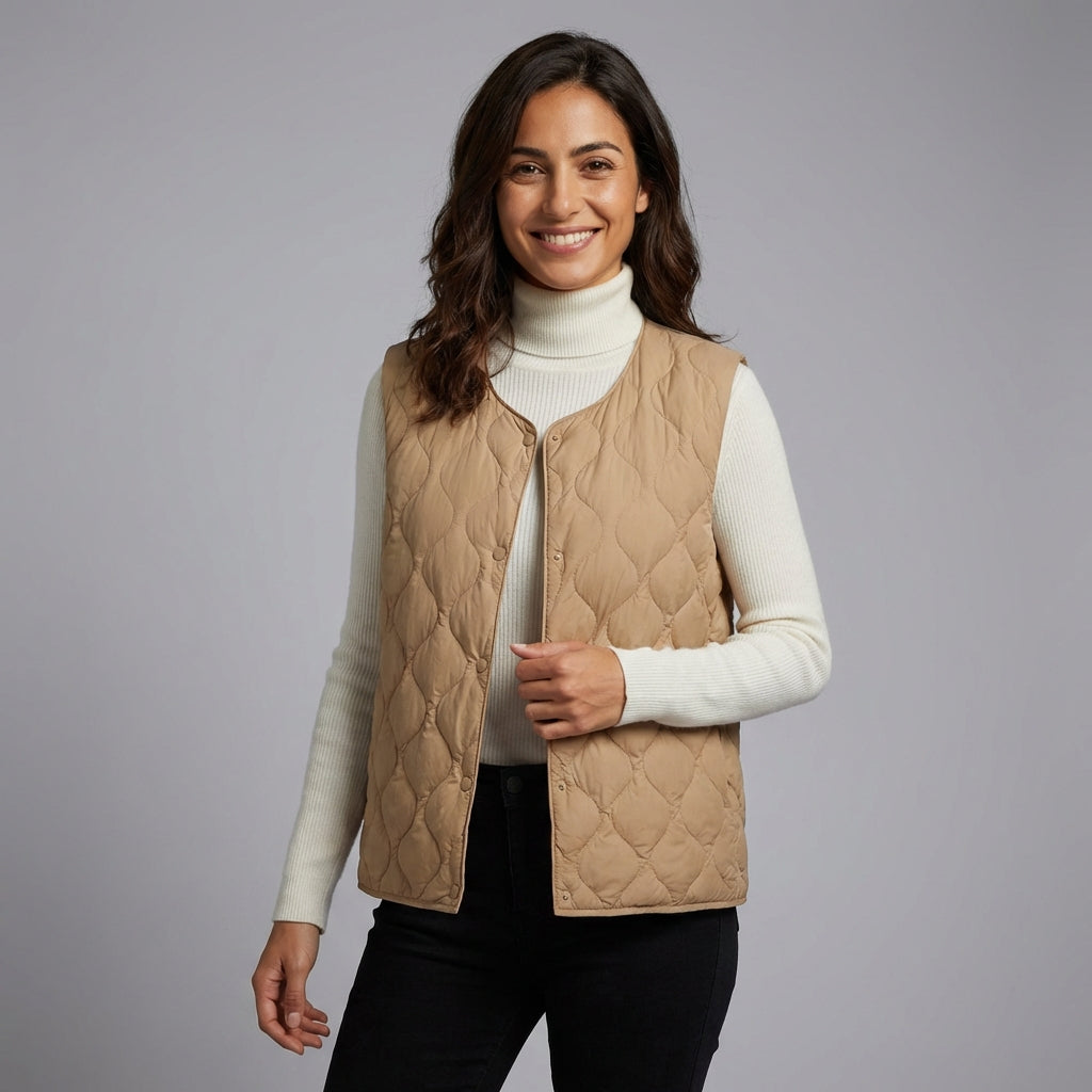 Padded Sleeveless Vest Gilet-outerwear > gilet-Laventaire-Laventaire