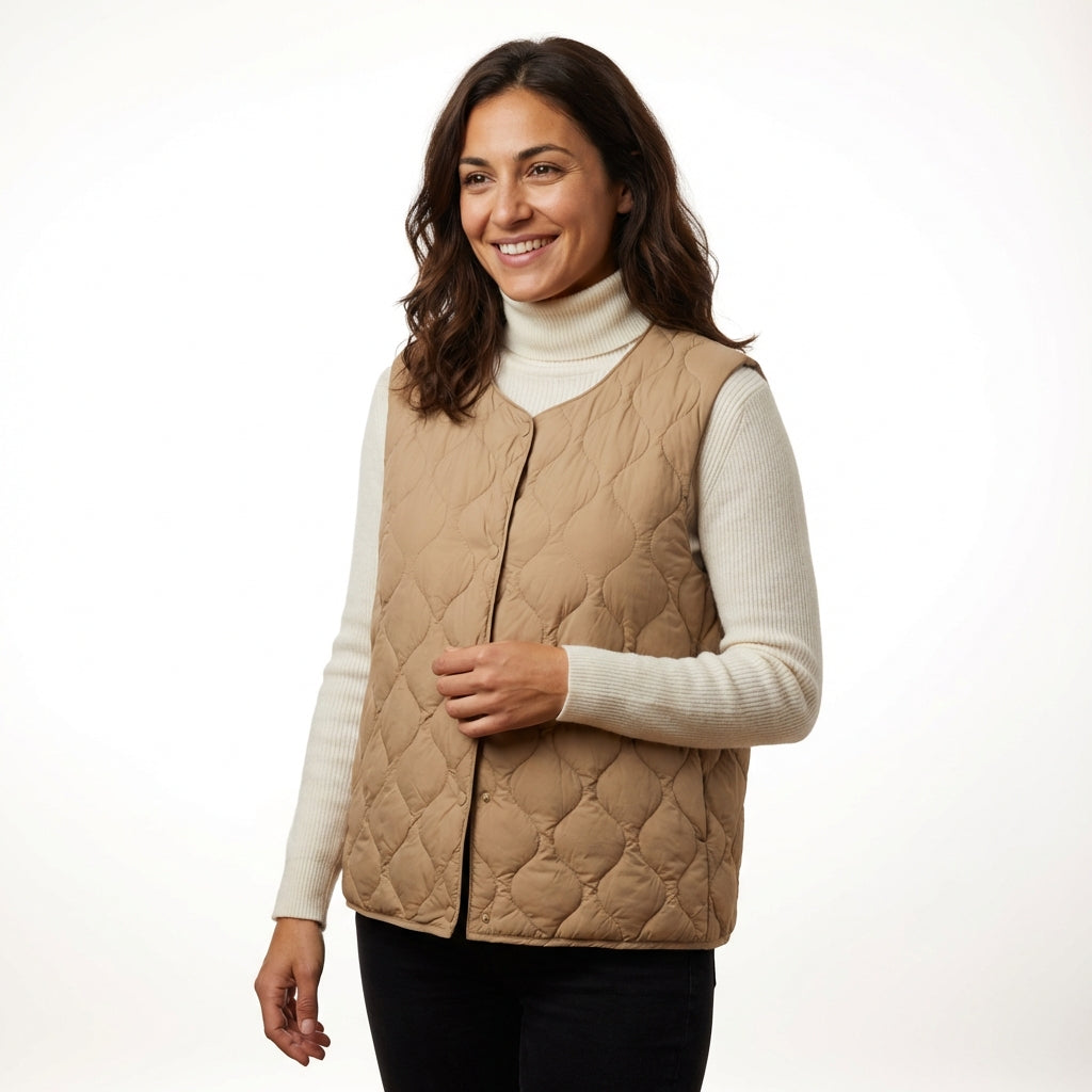 Padded Sleeveless Vest Gilet-outerwear > gilet-Laventaire-Laventaire