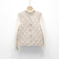 Padded Sleeveless Vest Gilet-outerwear > gilet-Laventaire-Ivory-S-Laventaire