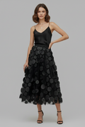 Patchwork Tulle Midi Skirt-Midi Skirts-Laventaire-Laventaire