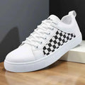Patterned Lace Up Sneakers-footwear > sneakers-Laventaire-Laventaire