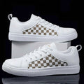 Patterned Lace Up Sneakers-footwear > sneakers-Laventaire-Laventaire